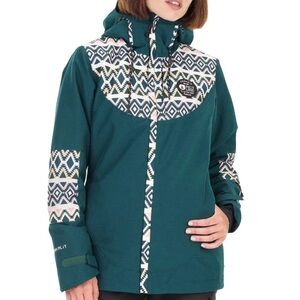 Picture Organic 2008 Friends Line Hooded Thermal Dry Ski Parka Jacket Womens XS